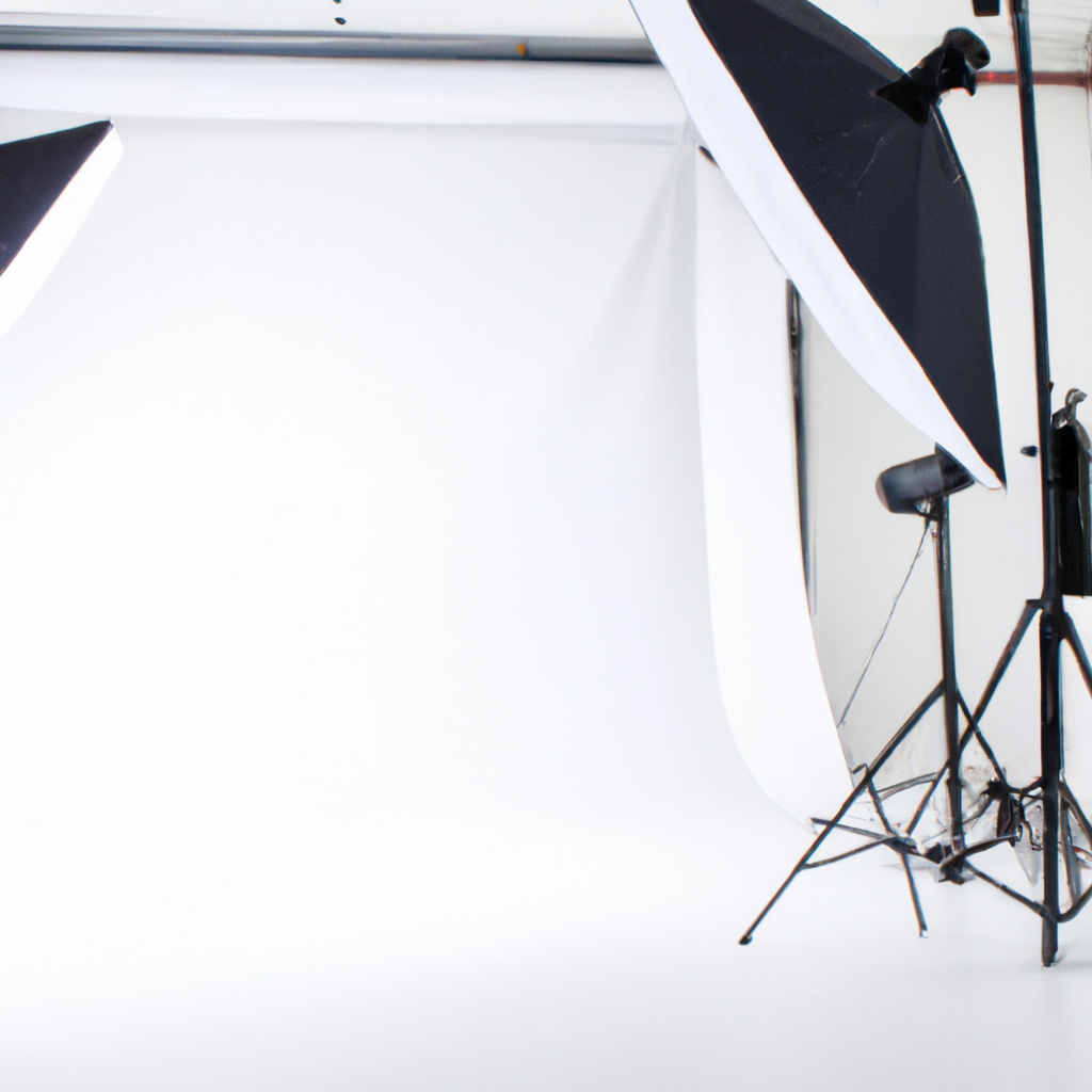 라이트스튜디오 내부 전경 — 화이트 사이클로라마와 자연광이 드리우는 미니멀 인테리어